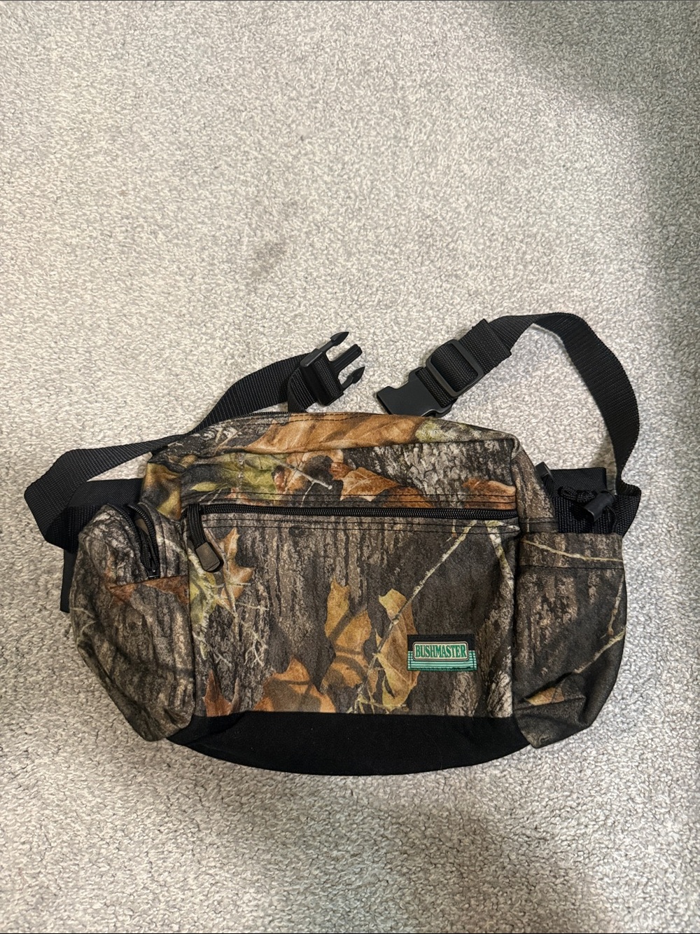 Bushmaster Camo Waist Bag — Brown/Green Realtree-Style Belt Pack